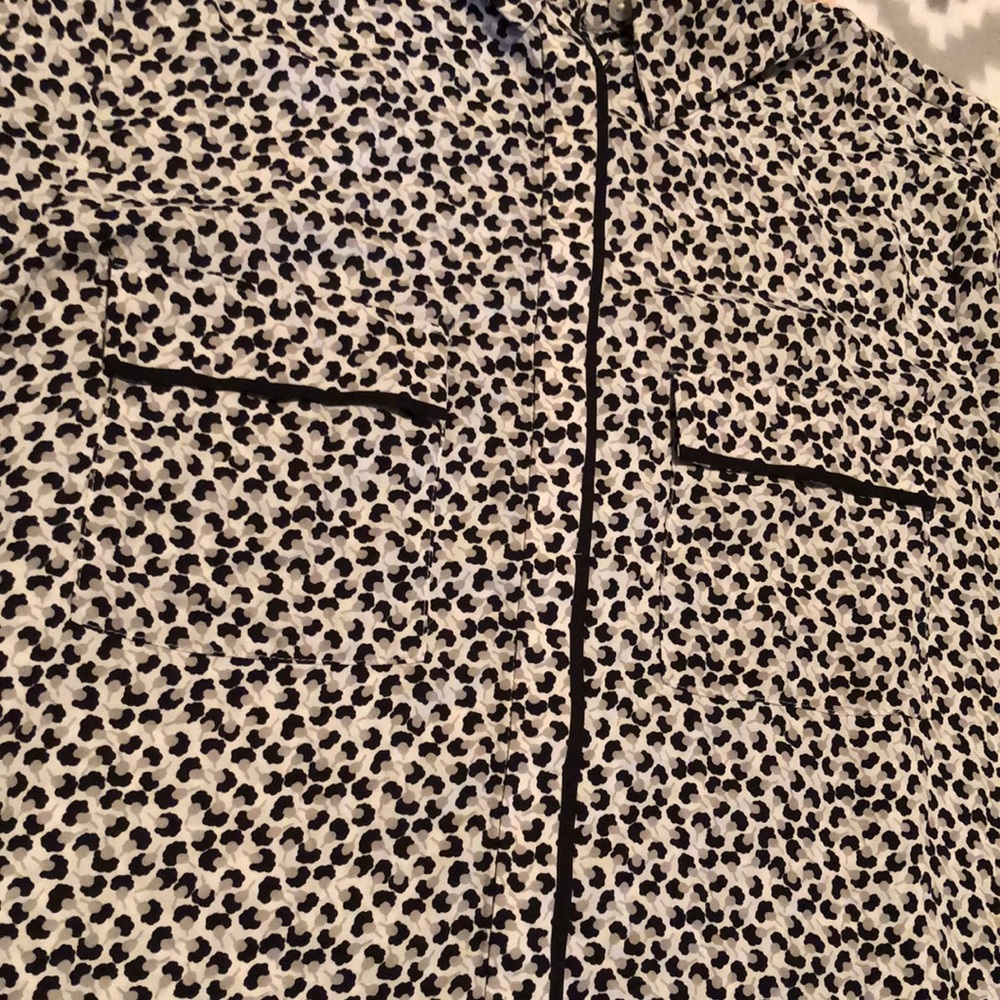 Loft Patterned Button Down Blouse Nwot Size S - image 2